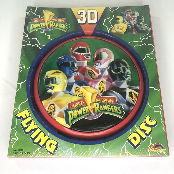 Spectra Star Other - Spectra Star Flying Disc Unisex 9in Green Power Rangers 3D Vintage 1994 Toy 8346